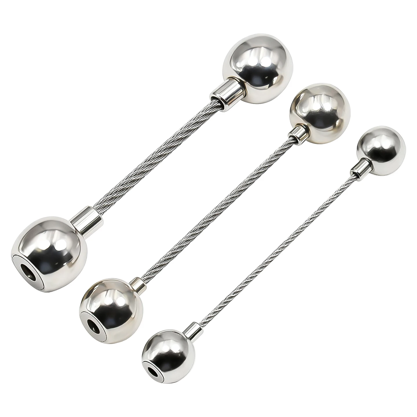 1.5/2/3mm Adjustable Stainless Steel Wire Rope Suspension Kit, Circular Rope Clamp, Used for Lighting/Picture Suspension