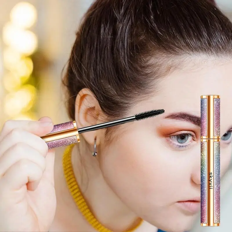 Sternen himmel Mascara 4d wasserfeste Mascara licht beständige flüssige Wimpern verlängerung 10ml in voller Länge und Volumen ohne Klumpen oder Flocken