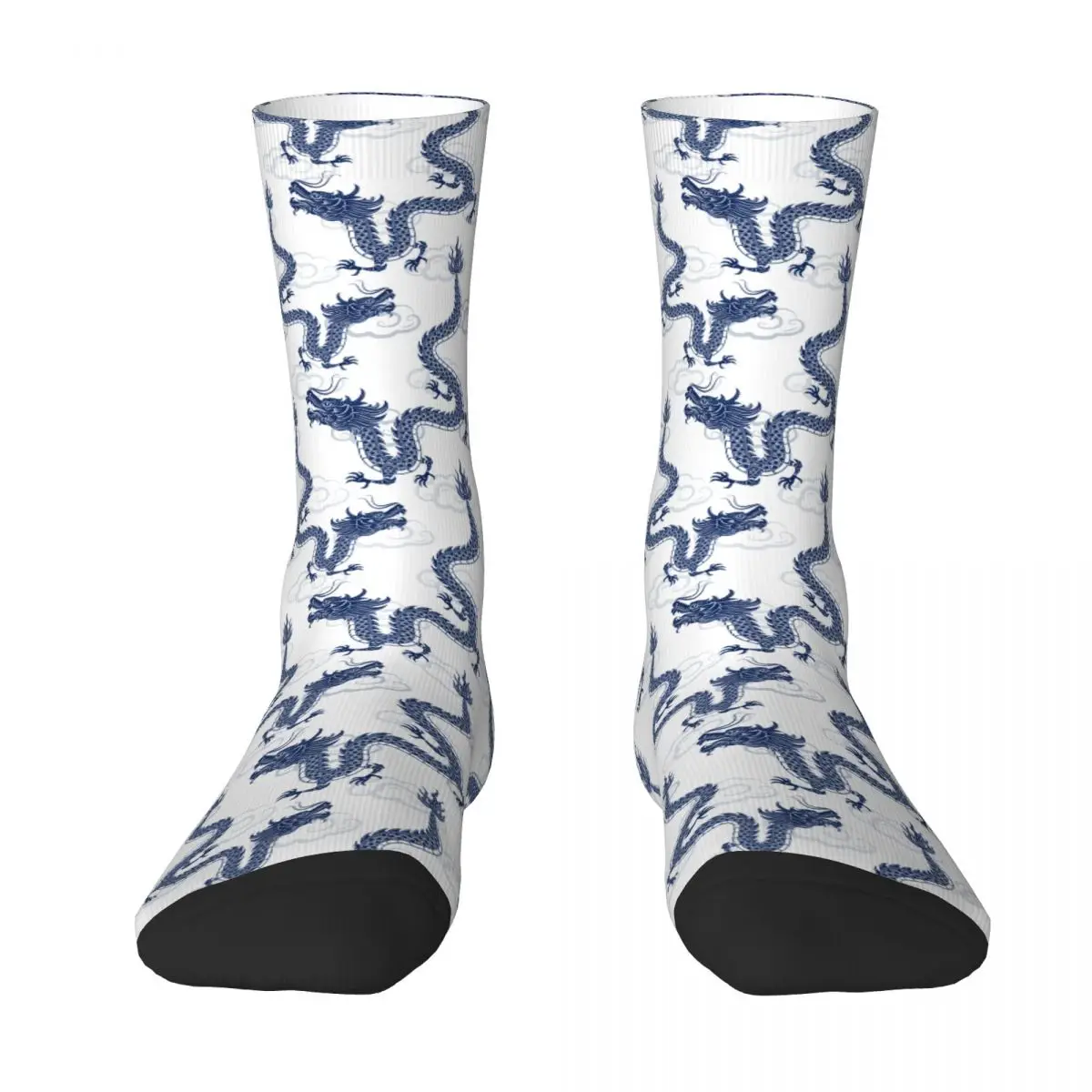 

Blue China Chinese Dragon Cool Sock Socks Men Women Polyester Stockings Customizable Sweetshirt