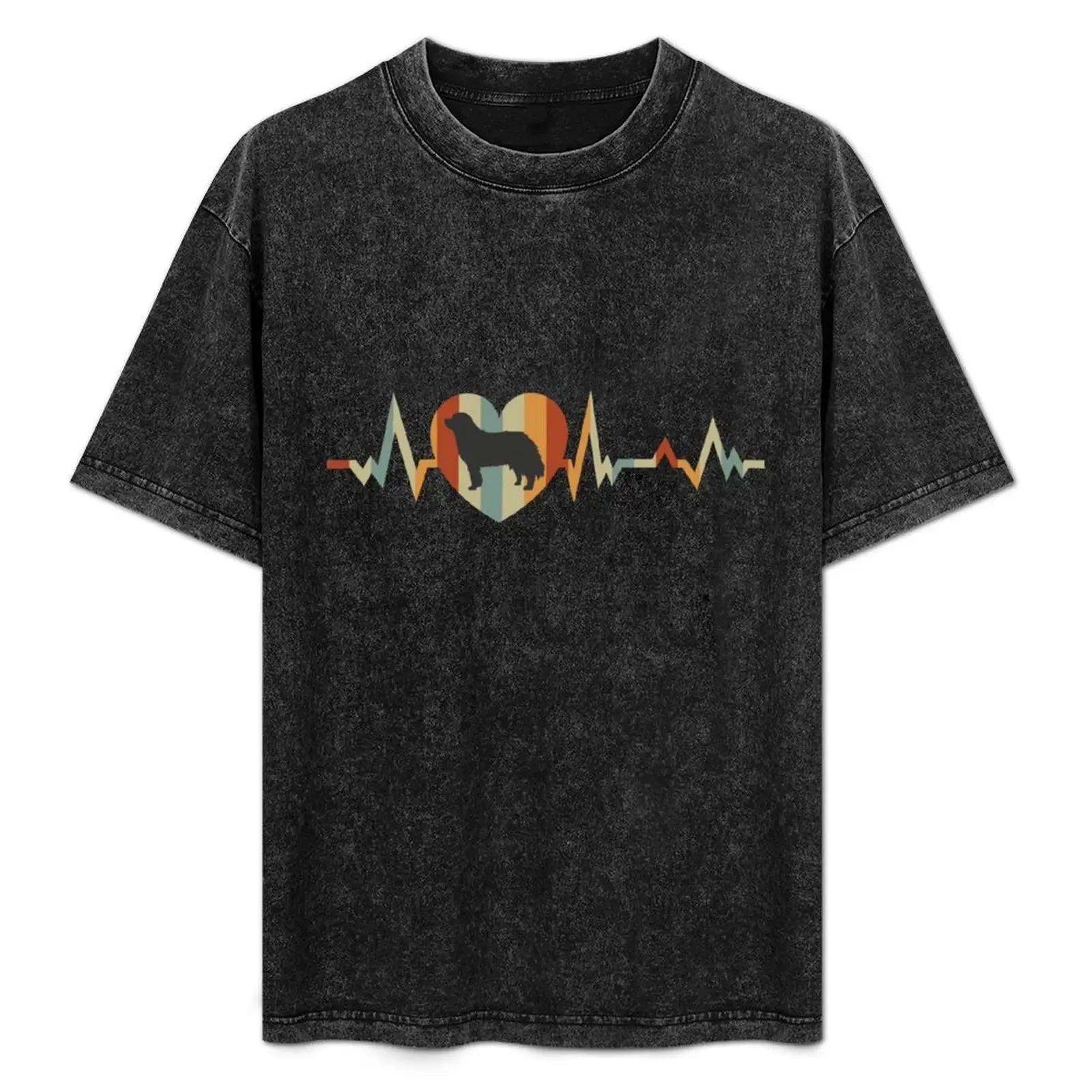 

Bernese Mt. Dog Heart Beat : Bernese Mountain Christmas Gift T-Shirt heavyweights Short sleeve tee men