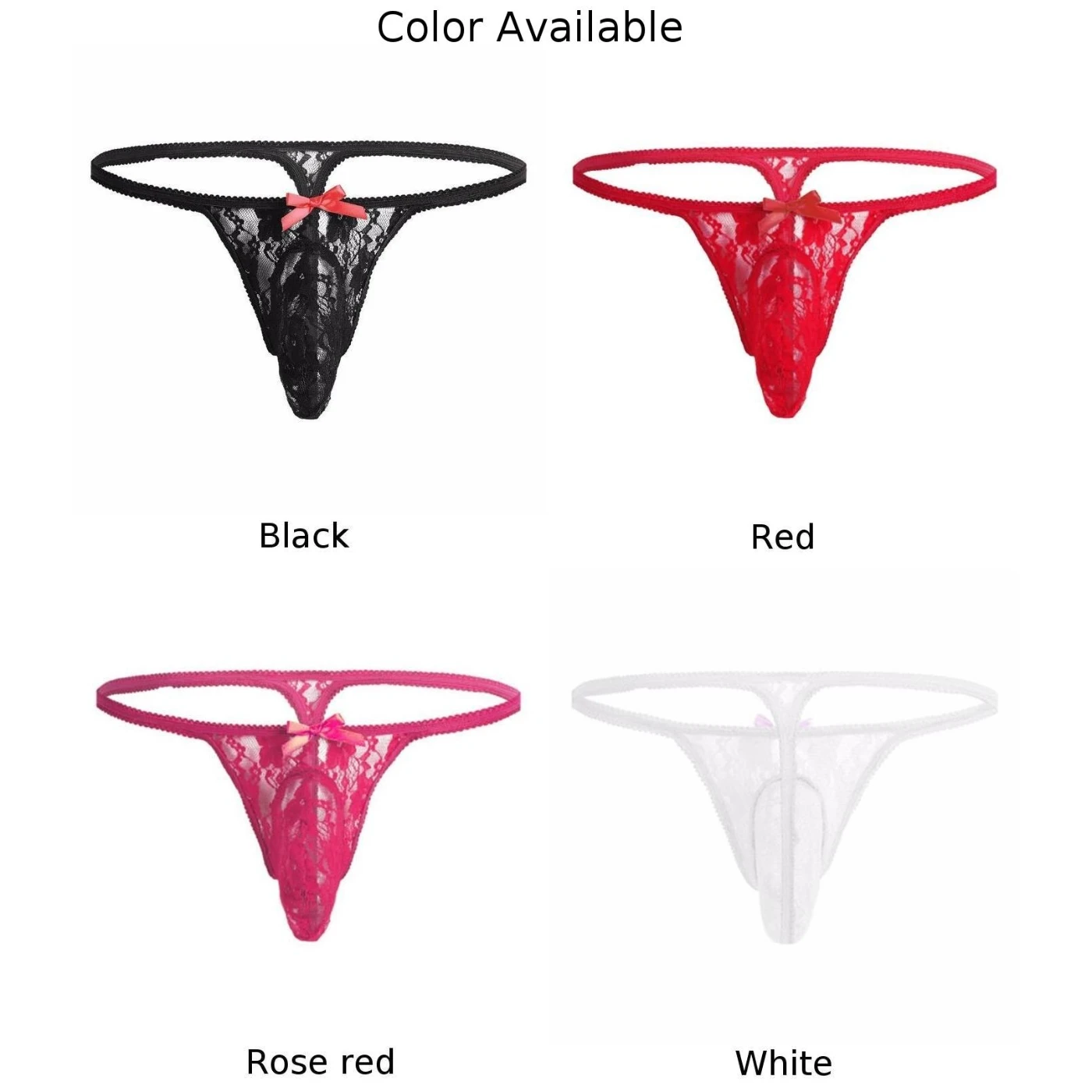 Men Sheer Underwear Panties Soft Shorts G-string Breathable Low Rise Underpants