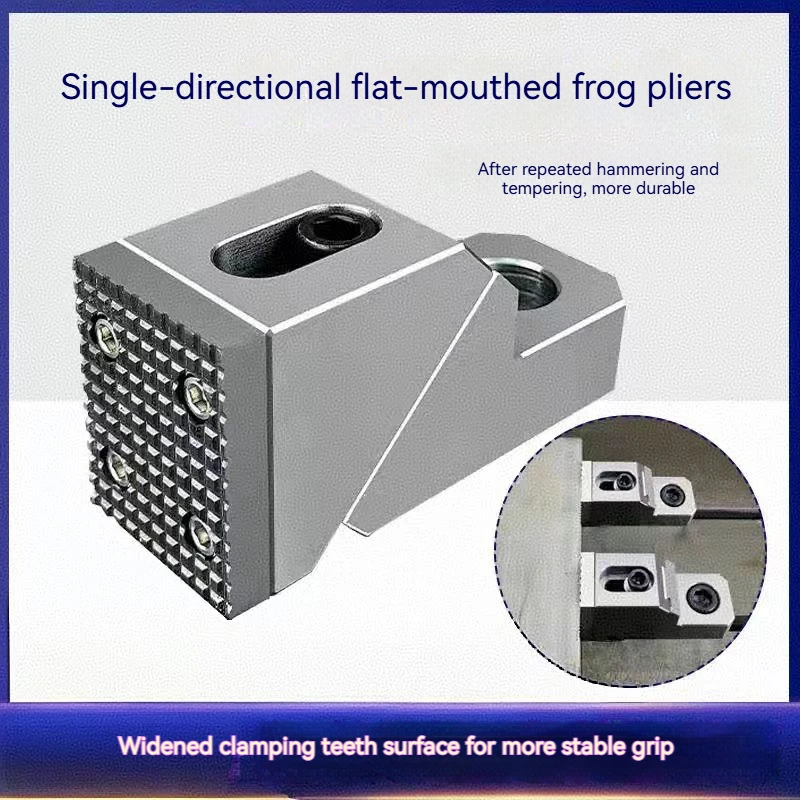 Fixed Precision Fixtures OK Vise Vice Frog Clamps Flat End Bench Vice Workholding Fixturing CNC Side Fixture Clamp M10 heavy cut