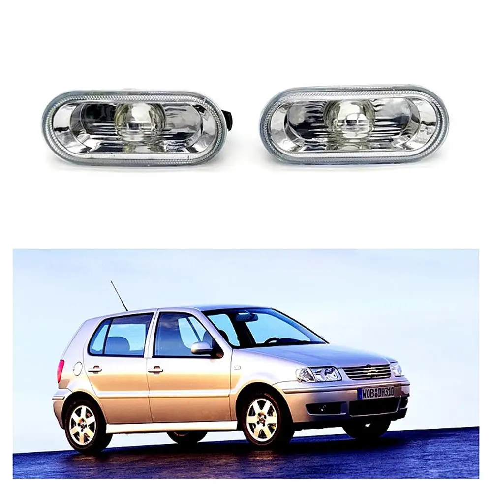 2pcs For VW Polo 2000 2001 2002 2003 2004 2005 Car-Styling Side Marker Turn Signal Light Lamp Repeater