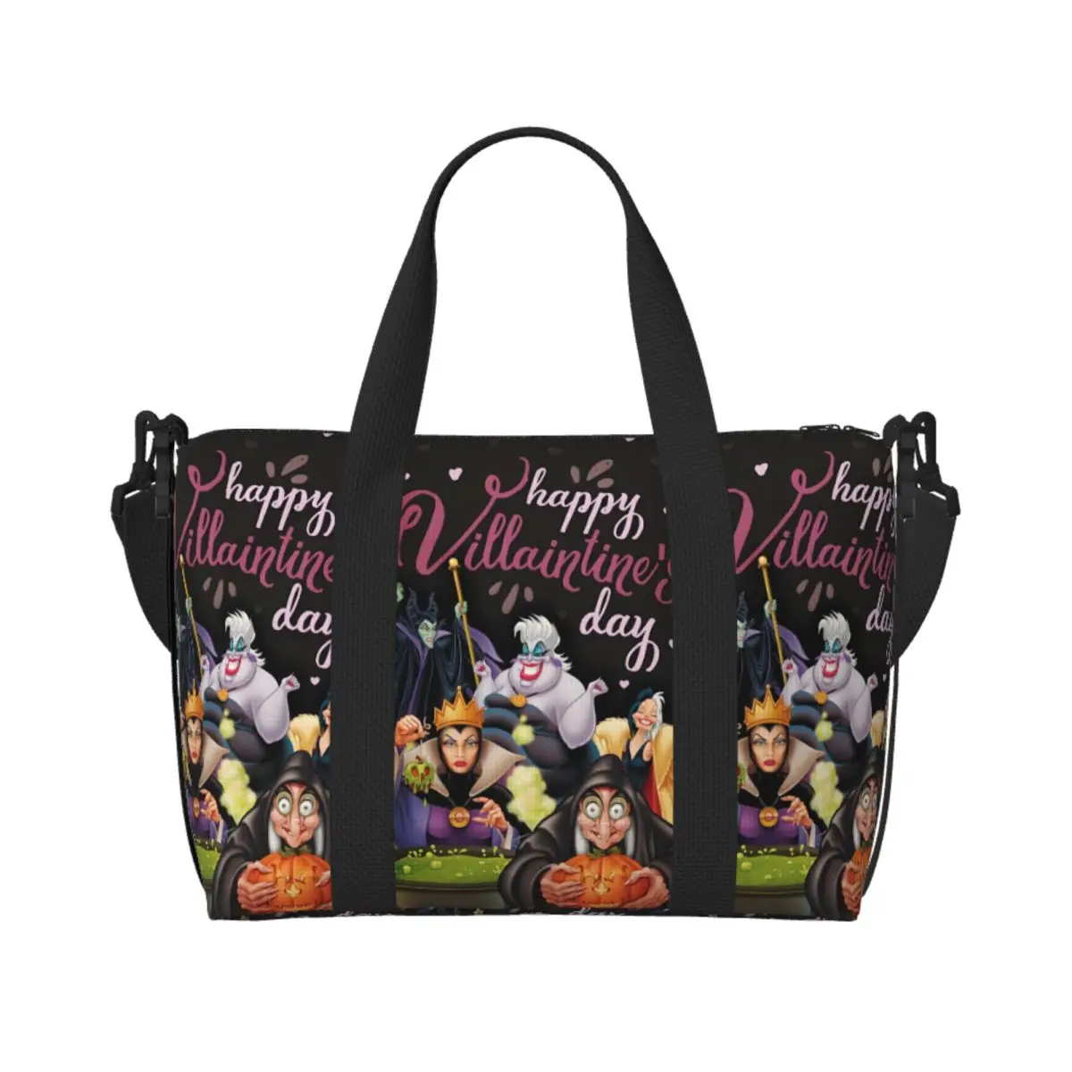 

Custom Large Villains Women Tote Bag for Women Wicked People Malicious Queen Shoulder Shopper Gym Beach Travel Bag