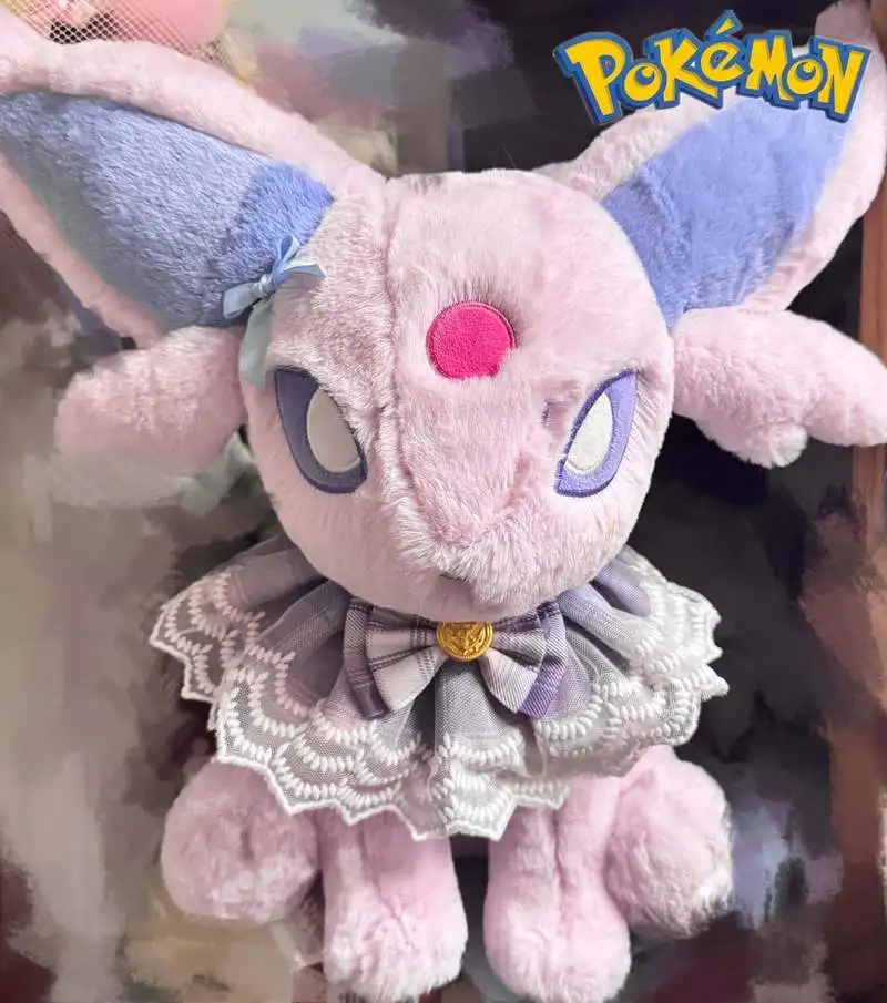 

PokéMon Eevee Plush Toy Soft Huggable Sun Moon Series Fluffy Stuffed Animal Pillow Cuddly Toy PokéMon Espeon Home Decoration