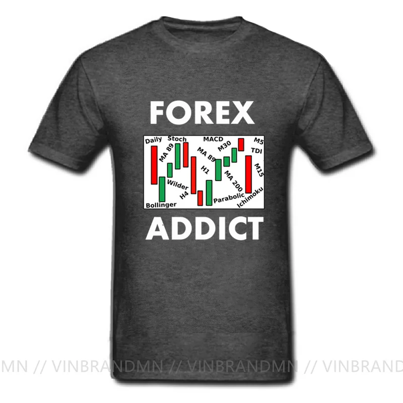 Forex Stock Trader Market Analyst T Shirt Funny Forex Addict T-shirt Forex Addiction Trading Candlestick Physique Shirt