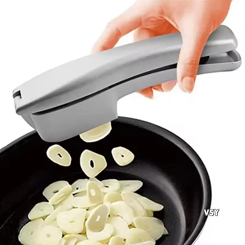 

2 In 1 Multifunctional Garlic Slicer Metal Manual Kitchen Gadget Accessories Gadgets For Home Kitchen