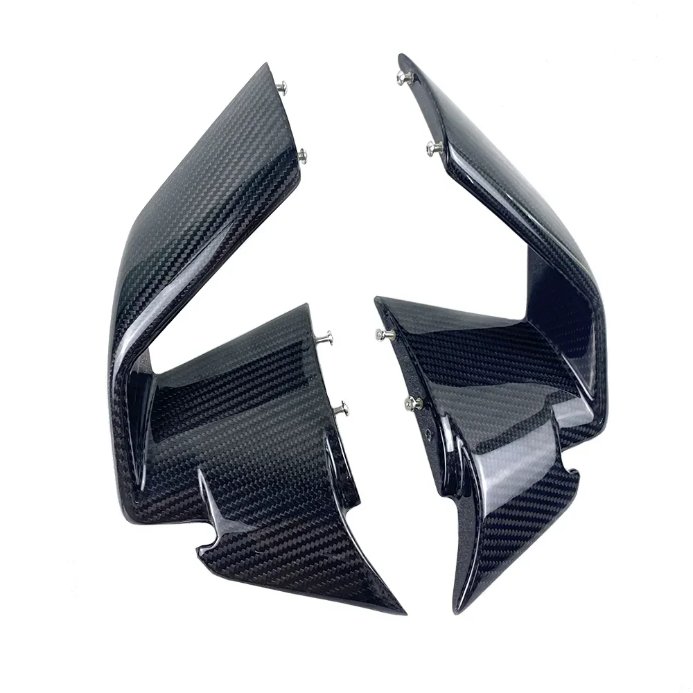【Perfect fit】For Bmw S1000RR New Motorcycle Modified Fixed Wind Wing Full Real Carbon Fiber Reducer Winglets Air Deflector 2021+