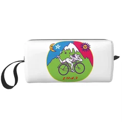 Albert Hoffman Bicycle Day Mtb Toiletry Bag Colorful Lsd Acid Blotter Cosmetic Makeup Organizer Beauty Storage Dopp Kit Case