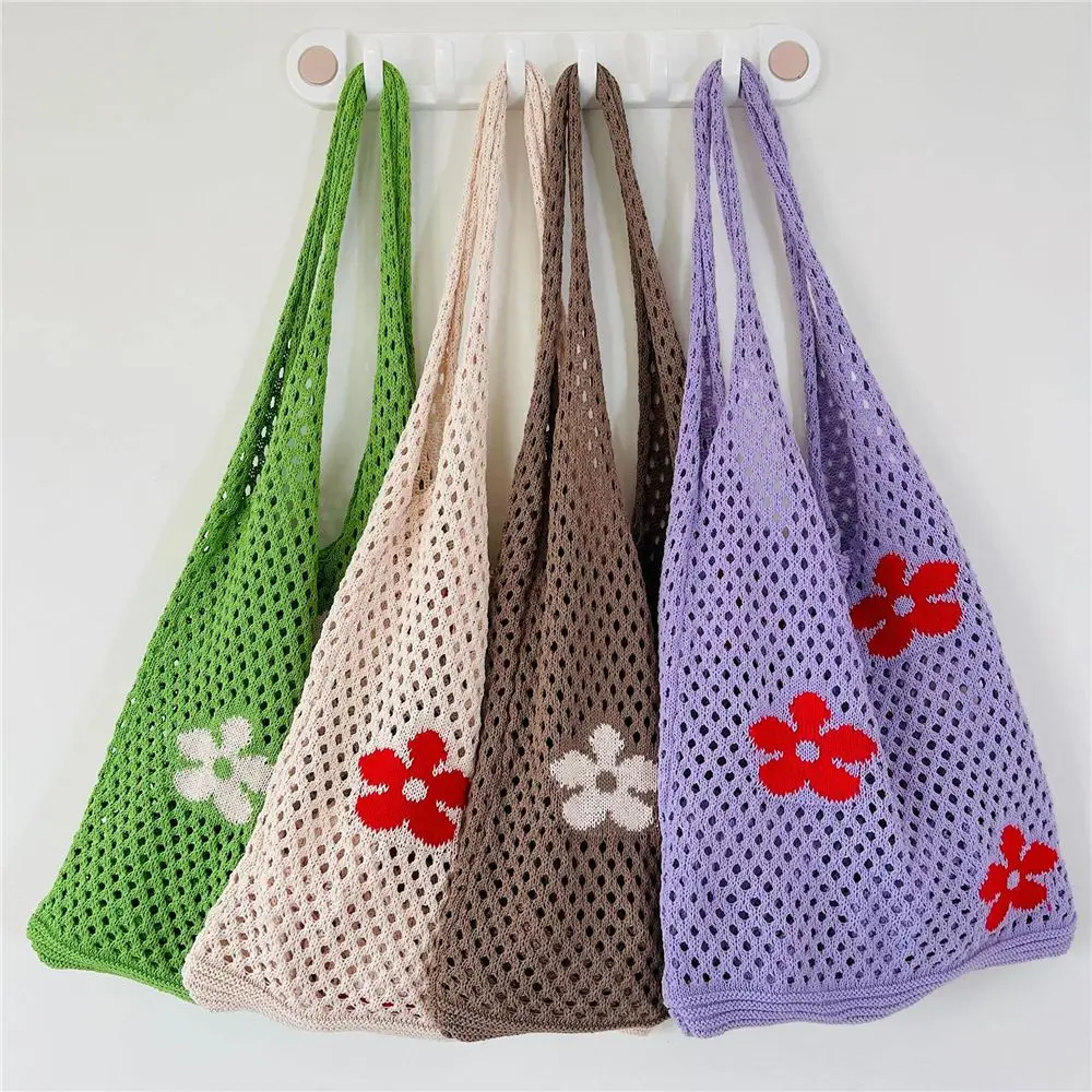 

Модная большая вместительная сумка-тоут, сумка для покупок, женские сумки на плечо, вязаные сумки, вязаная крючком сумка-хобо