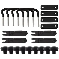 Car Roof Rack Luggage Accessories Universal Roof Box U-bolts Clamps Heavy Duty Lock Nut Bandage Mounting Fitting Kit For Car