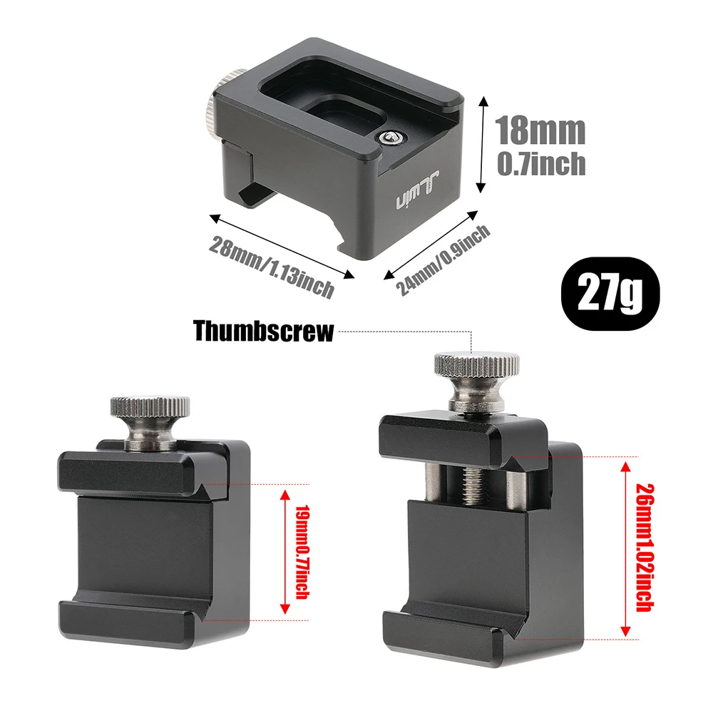 Fotga ที่หนีบผมรูปหัวหนีบ1/4 3/8 Alai อุปกรณ์ถ่ายภาพตำแหน่งไมโคร SLR แถบสไลด์สำหรับบูตเย็นแผ่นคลิปชีส