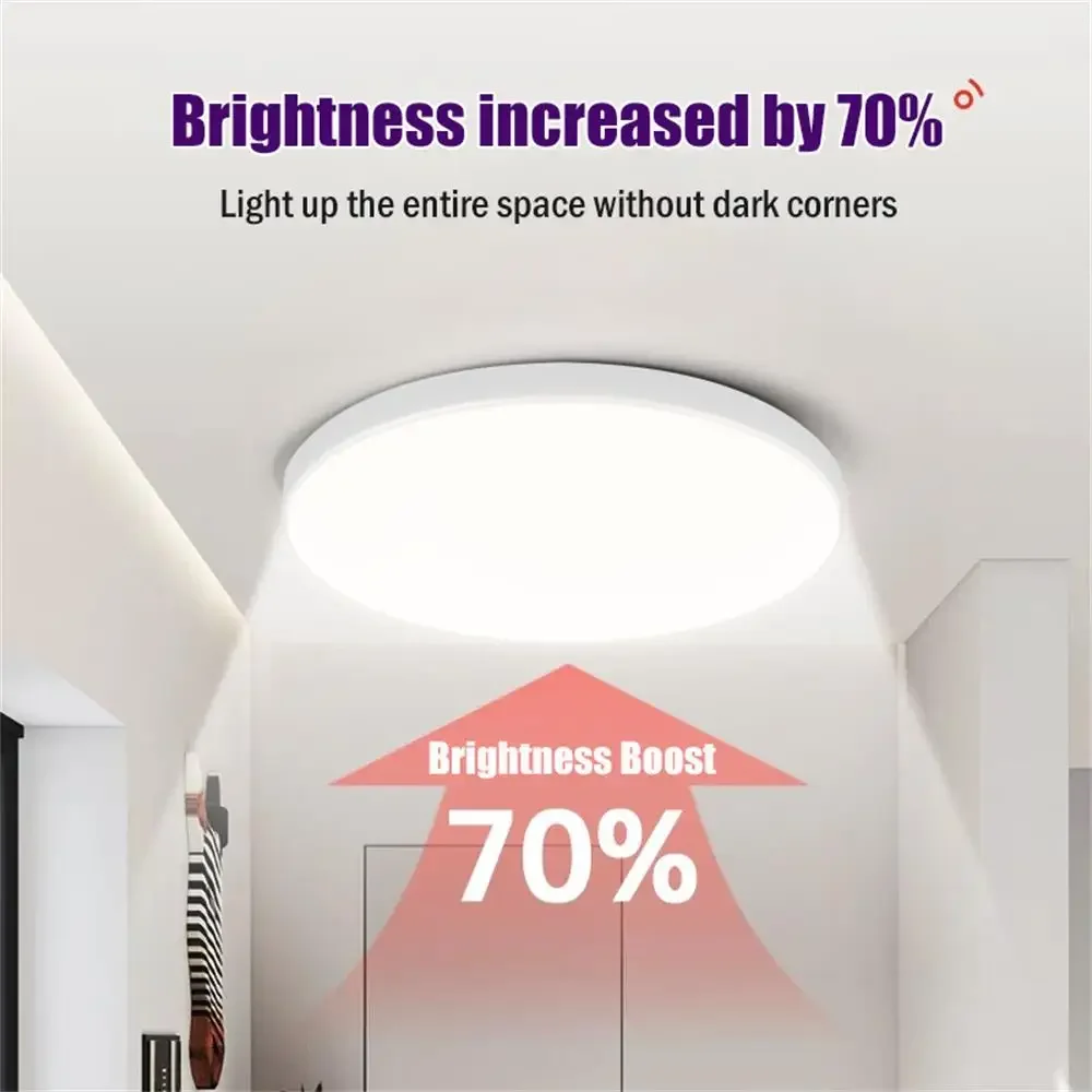 Radar Sensor Light 220V Motion Detection for Garage Room Hallways Aisle LED Ceiling Lights Stair Balcony Energy Efficient Light