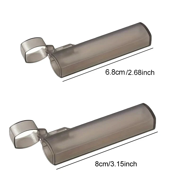 1/2/5pcs Toothpick Case Mini Portable Kitchen and Restaurant Supplies Plastic Clear Toothpick Holder for Outdoor Travel TMZ