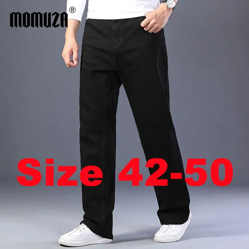 

Plus Size Men's Denim Pants 90-150KG for Spring Autumn Fall Casual Black Trendy Jeans Large Size Trousers for Male Clothing