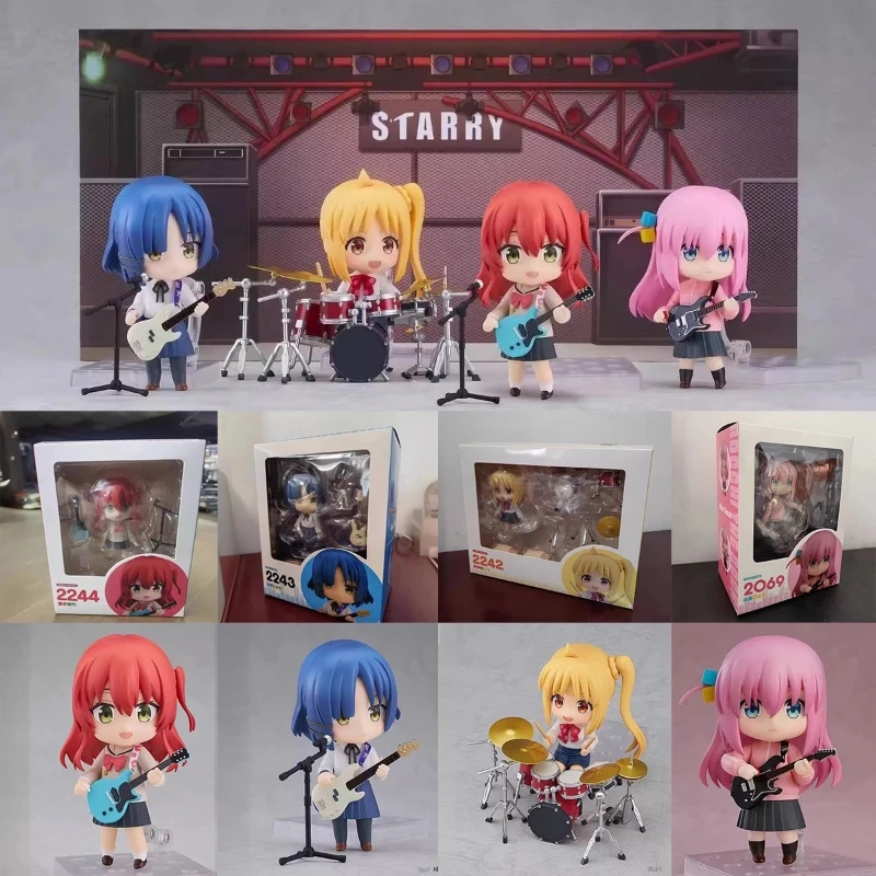 

10cm Anime Kita Ikuyo Bocchi The Rock Ijichi Nijika Figure Yamada Ryo #2069 Gotou Hitori Figures PVC Model Ornament Toys Gifts