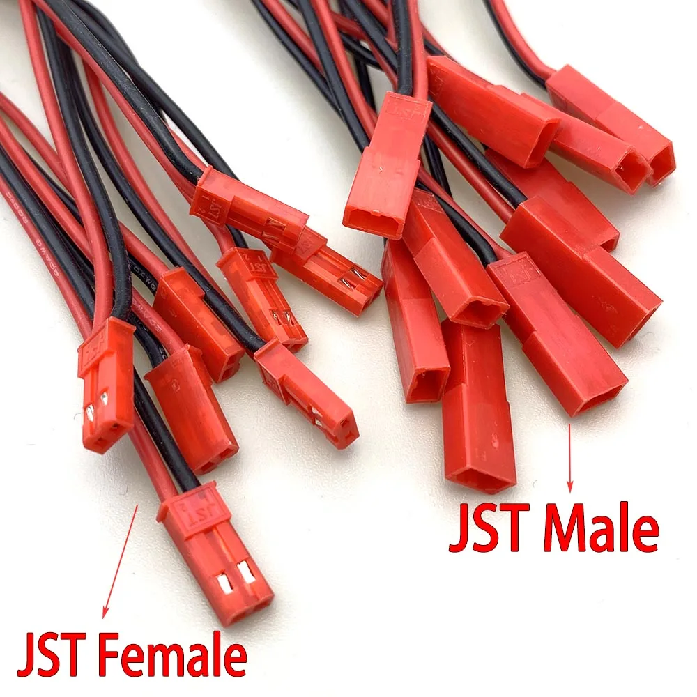 17pcs Lithium Battery Adapter Connector: JST to T-Plug, JST to XT60, Male & Female Heads, RC Model Conversion Cable Accessories