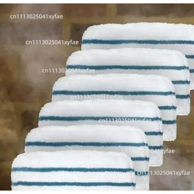 6Pcs Washable Steam Mop Replacement Pads Reusable Cleaning Mop Cloth Accessories