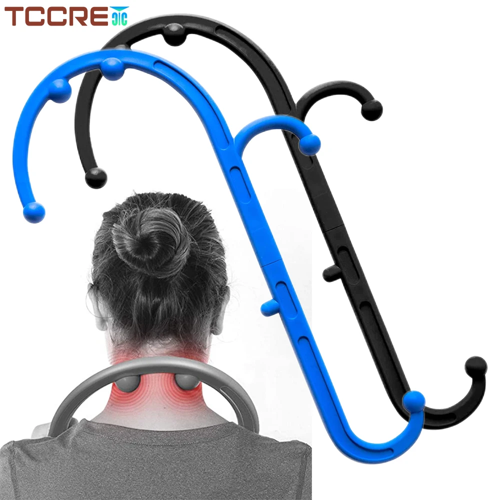 

Hook Massage Cane Trigger Point Massager Handheld Massage Stick for Waist Back Neck Shoulder Leg Feet Body Muscle Pain Relief