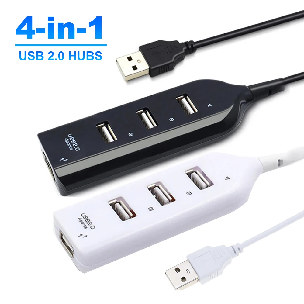 4-portowe koncentratory USB 2.0 Multi USB Splitter Hub Expander Szybki adapter OTG do Macbook Pro Laptop Akcesoria komputerowe