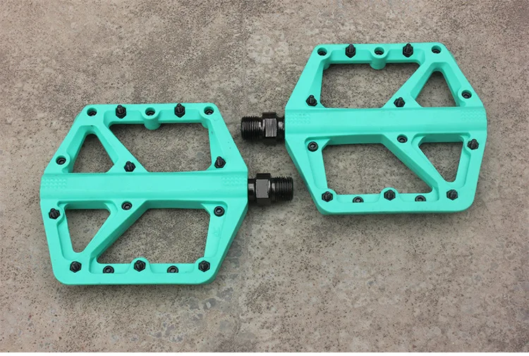RACEWORK Fahrradpedale aus Nylon, ultraleicht, mit abgedichtetem Lager, rutschfeste Spikes, Fahrradpedale, Fahrradzubehör – Detail 8