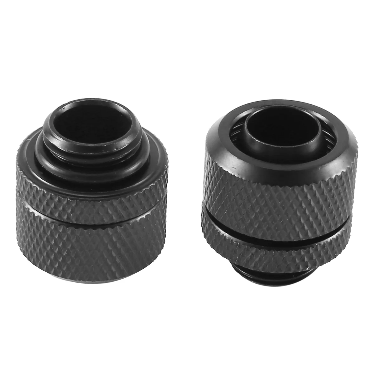 A49T 2Pcs Water Cooling Fittings G1/4 External Thread Pagoda For 9.5X12.7Mm Soft Tube Computer Cooling System Connector Black