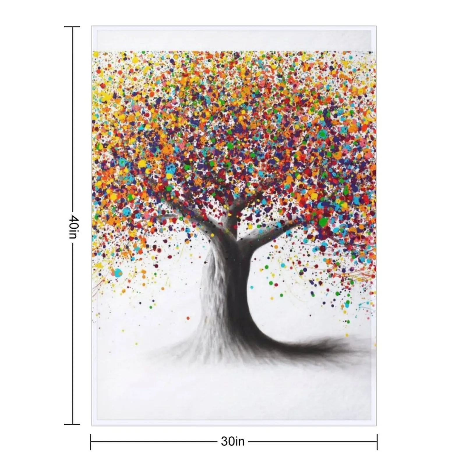 Rainbow Soul Tree Throw Blanket warm for winter Vintage Furrys Thin Blankets
