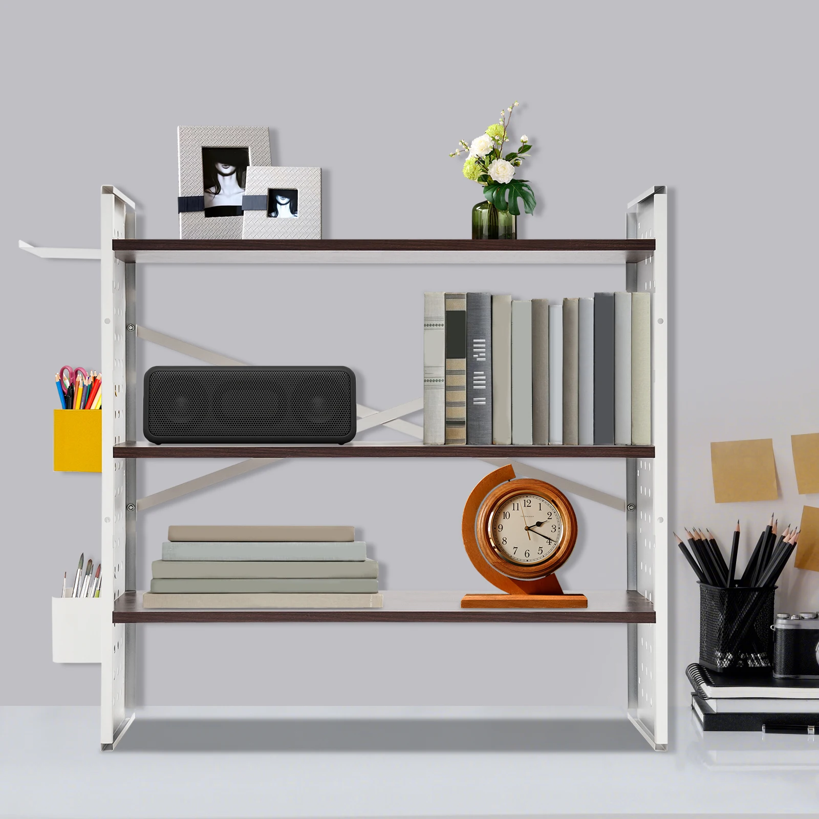 Scaffali da scrivania, organizer da scrivania, scaffale per libreria