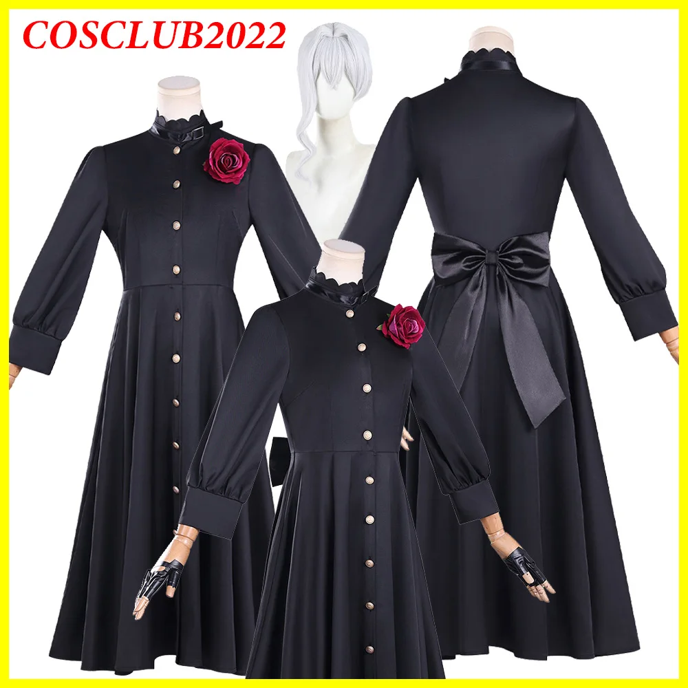 

Алый костюм с париком для косплея, костюм может я спросить для аниме One Final Thing, женская одежда для ролевых игр, карнавальный костюм на Хэллоуин