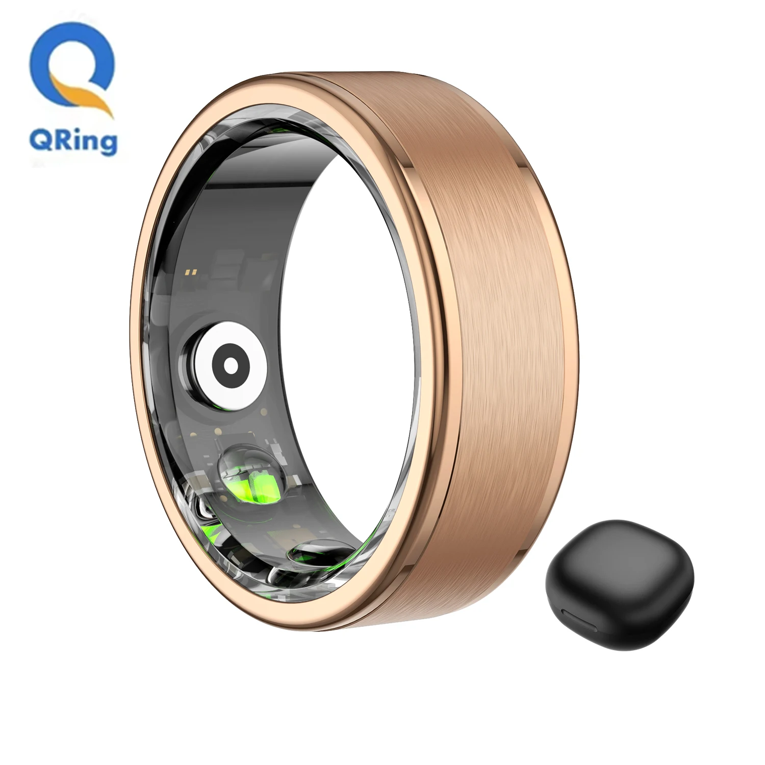 

Умное кольцо R03 с зарядным чехлом, срок службы батареи 39 дней, мониторинг здоровья и сна, водонепроницаемость IP68 и 5ATM, мультиспортивный режим для мужчин и женщин