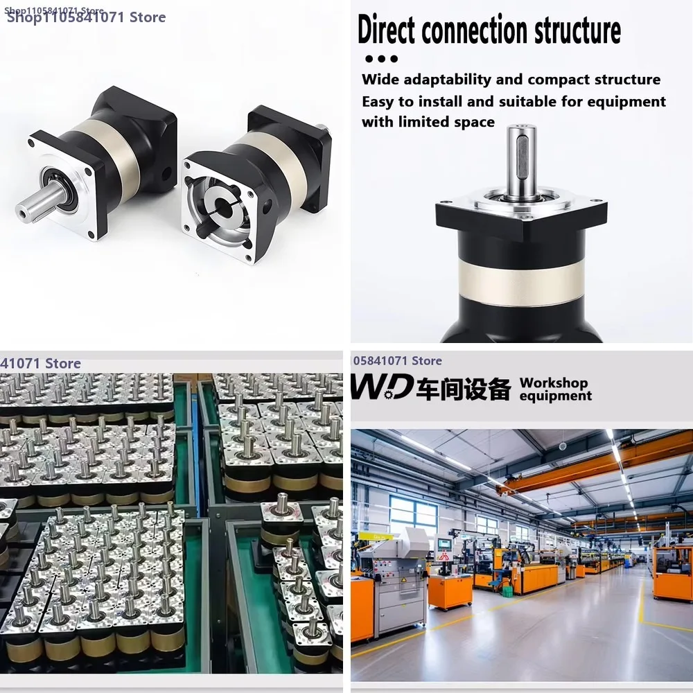 Low Backlash Planetary Gearbox 10:1 Ratio for 2.5kW Servo Motor NEMA 42 High Precision Speed Reducer PF120