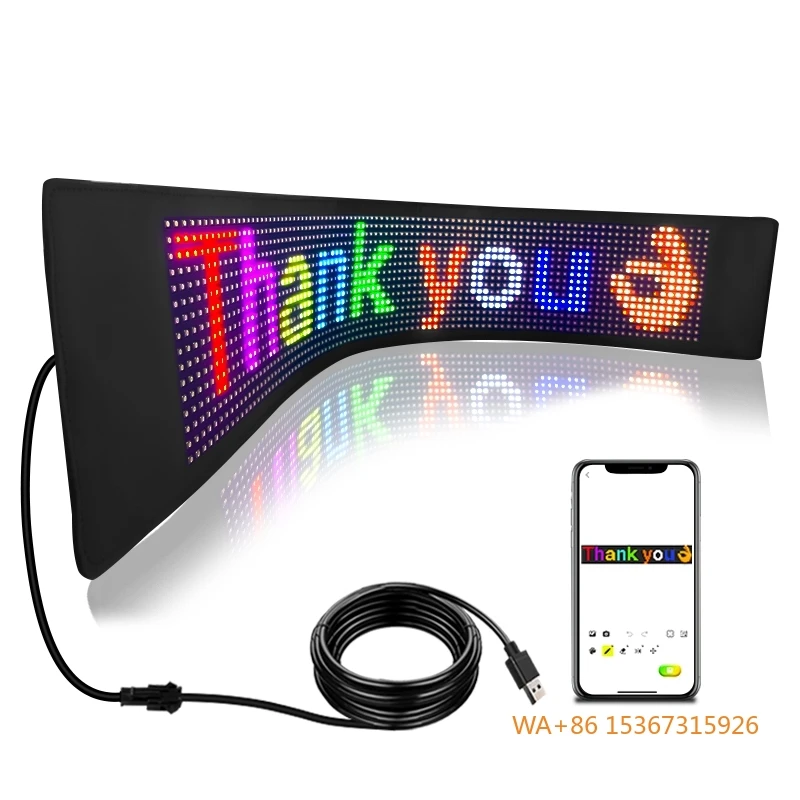 Bluetooth APP Control Multifunctional LED Display Panel Soft Screen for Advertising