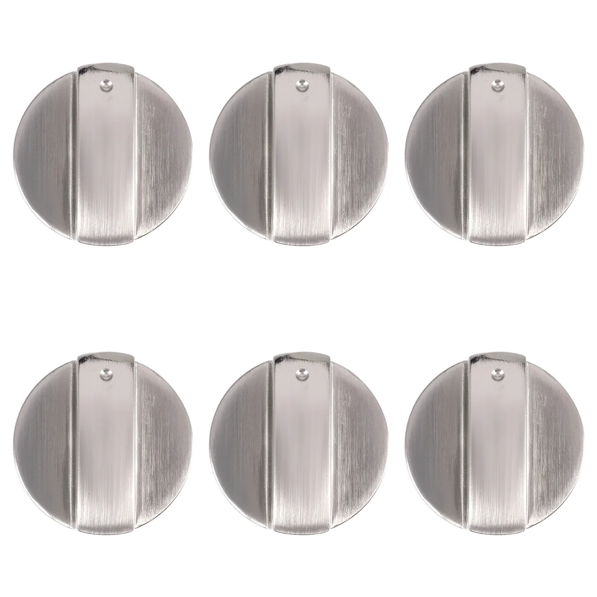 LDHL 6Pcs Cooker Knobs,6mm Gas Stove Knobs Stove Replacement Metal Knobs Accessories for Kitchen Gas Oven Knobs