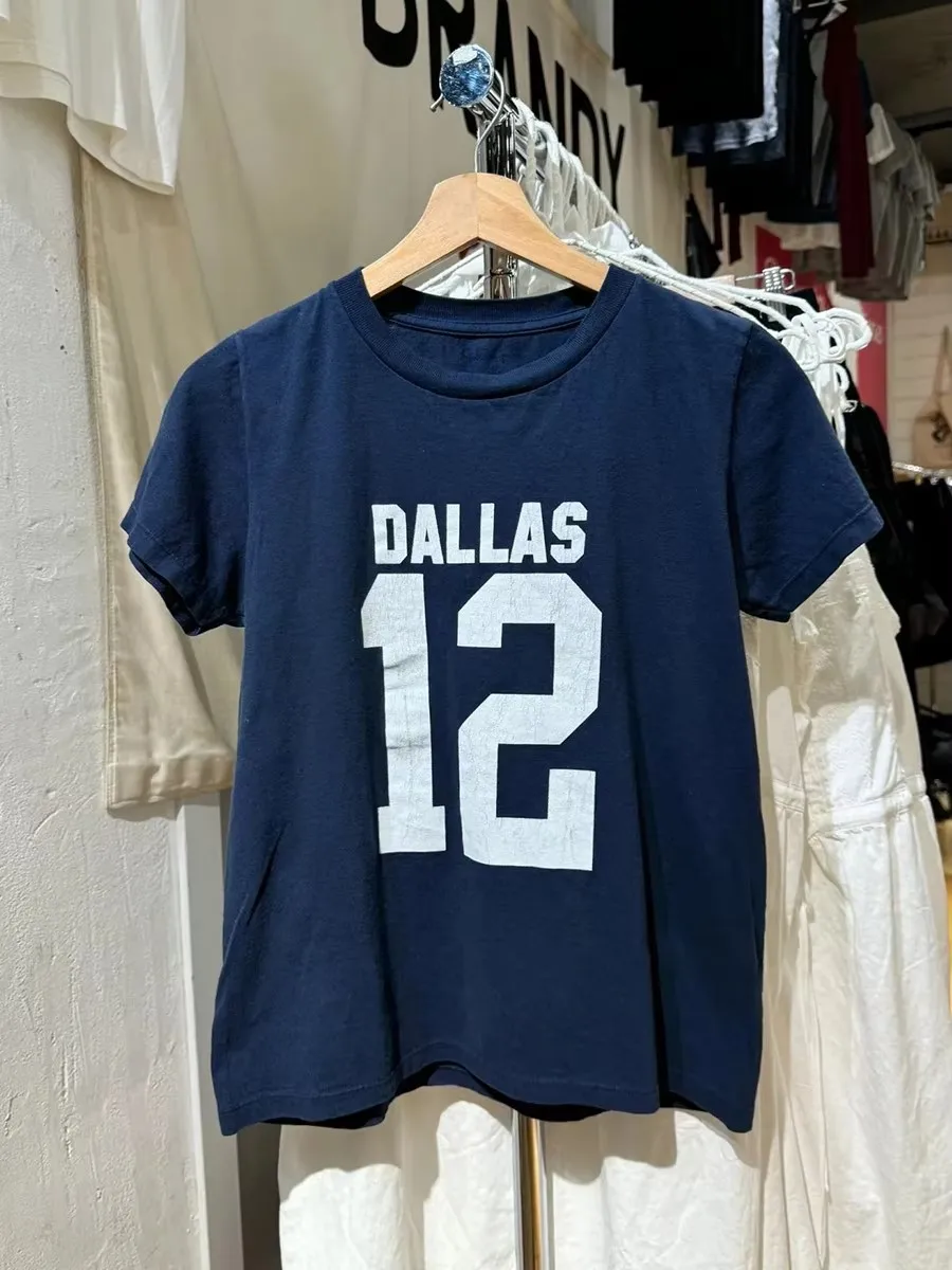 Fashion Number 12 Print Letter T-shirt Women New Cotton O-neck Short Sleeve Tee Shirt Casual Vintage American Tshirts Y2K Tops