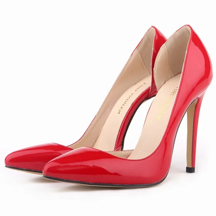 

2025 New Two-Piece Style Pointed Toe Red High Heels Fashion Sexy High Heel Women Pumps Wedding Dress Party Pumps Shoes A0054