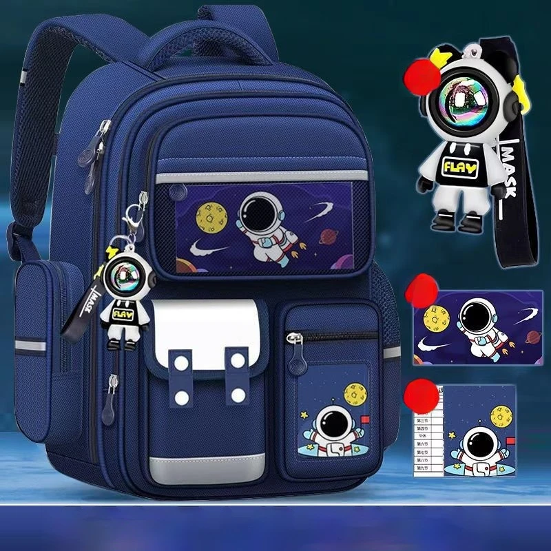 

2025 New Hotsell Cartoon Astronaut Backpack Primary School Backguard Large Capacity Backpack Exquisite Gift For School Opening