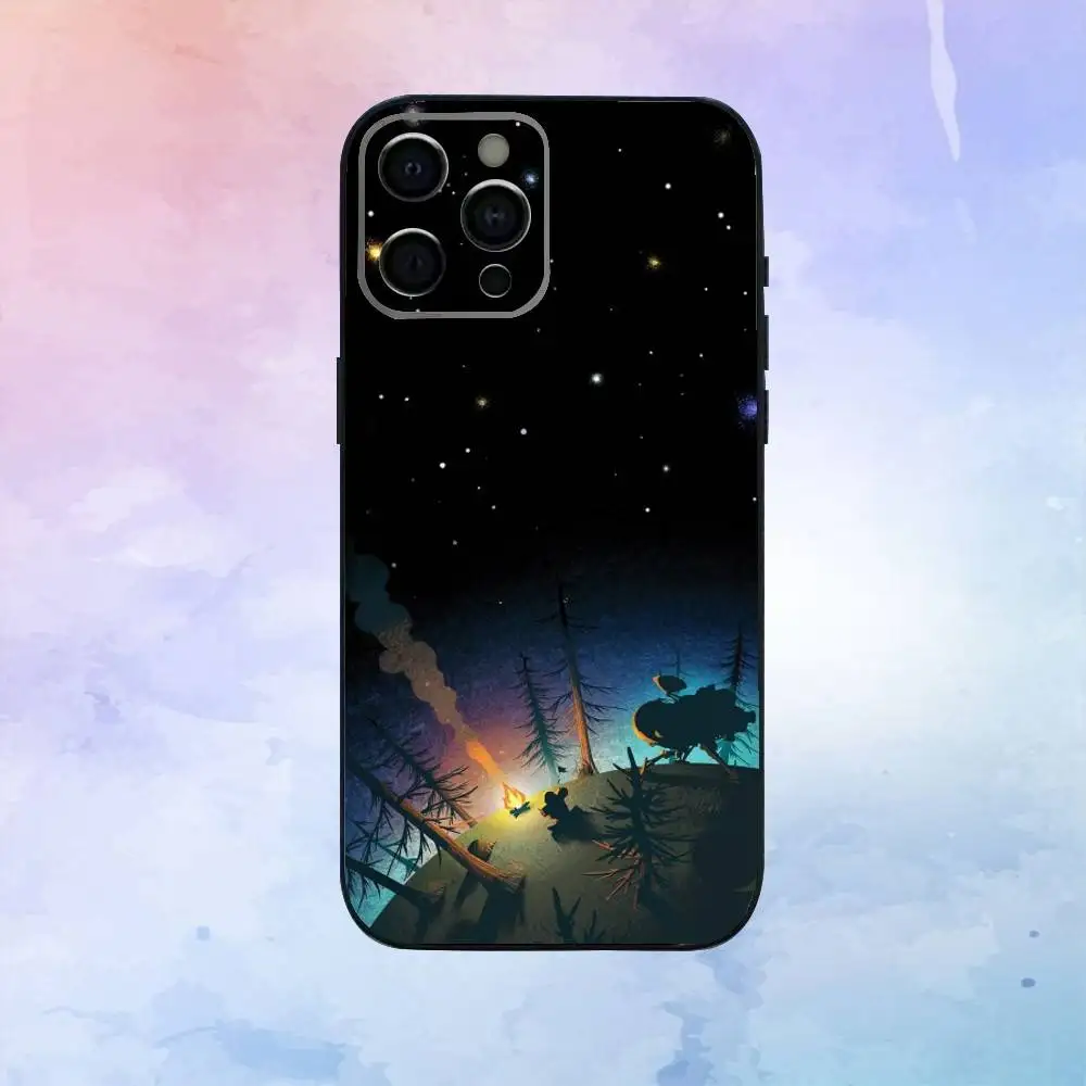 حافظة هاتف O-outer W-Wilds Game لهاتف iPhone17,16,15,14,13,12,11 Plus، Pro Max غطاء أسود ناعم