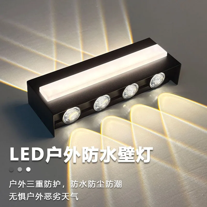 Outdoor waterproof led wall lamp door head lamp balcony courtyard exterior wall lamp courtyard outdoor wall lamp Amazon explosio