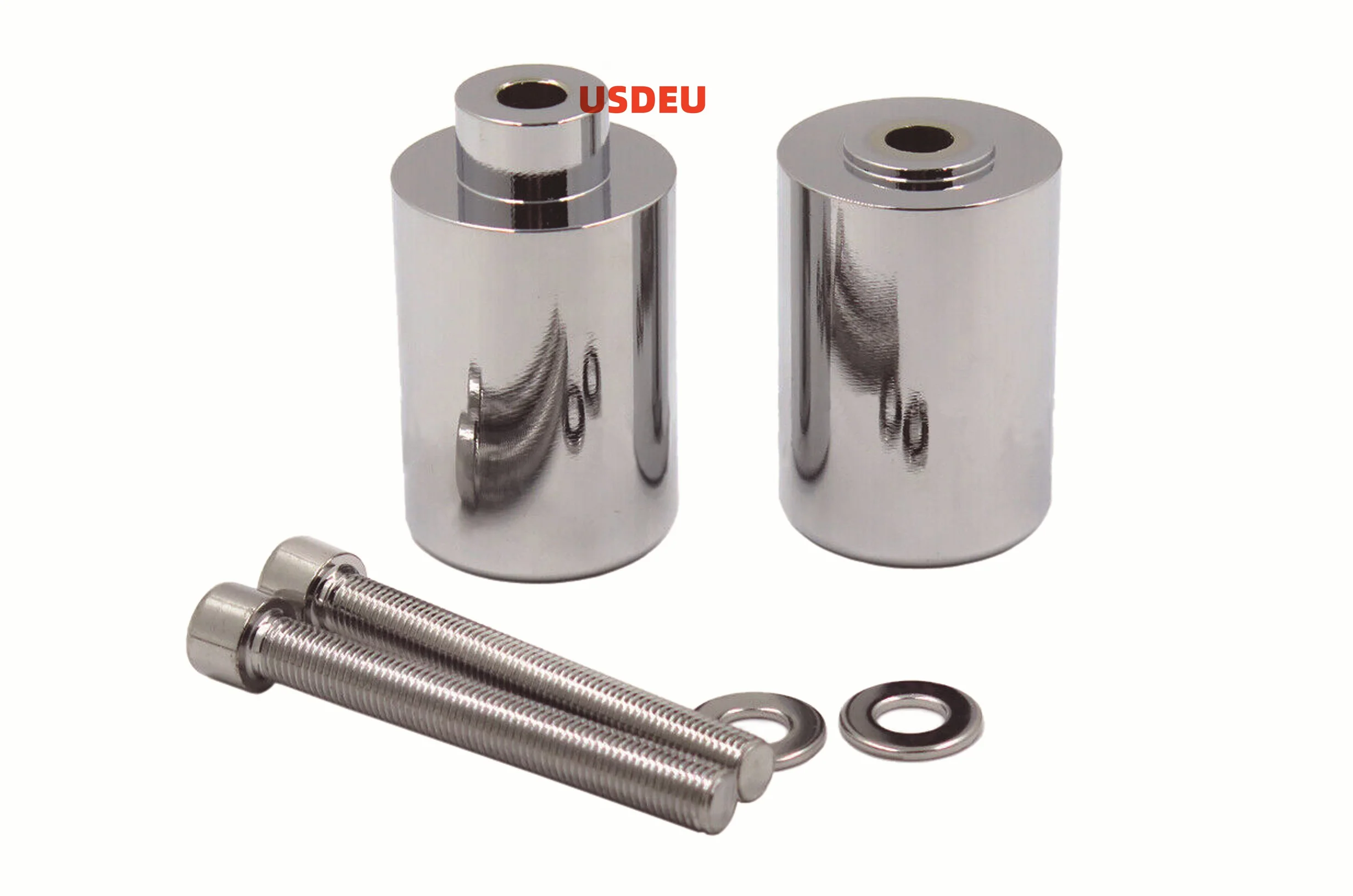 USDEU Motorcycle Frame Sliders Chrome For Honda CBR 929RR 2000-2001 CBR 954RR 2002-2003