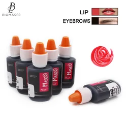 Tinta de tatuagem permanente maquiagem microblading pigmento tinta para sobrancelhas delineador lábio cartucho máquina tatuagem fornecimento marrom escuro