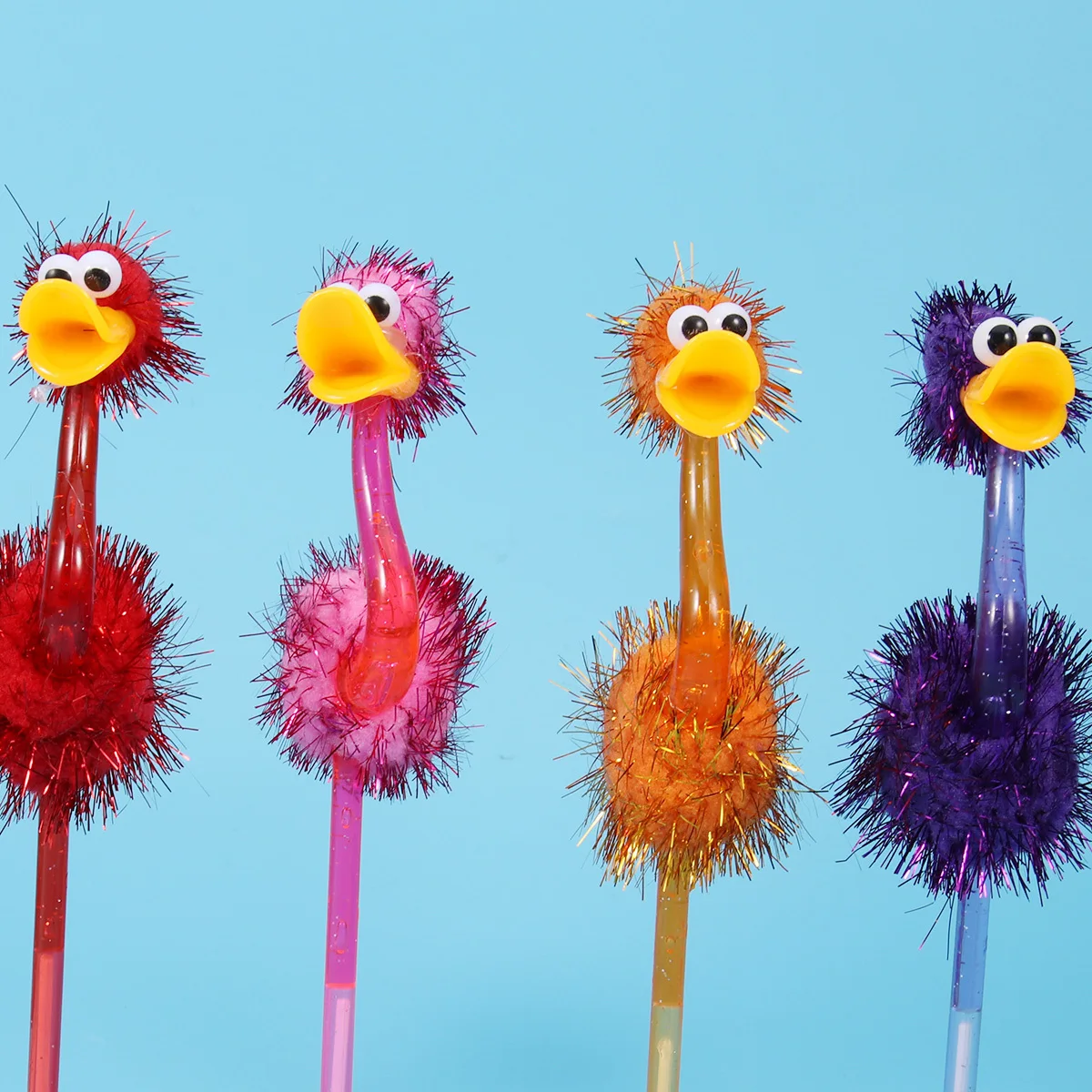 

4pcs Ballpoint Pens Lightweight School Office Family Gift For Girls Kids Colorful Stationery Writing