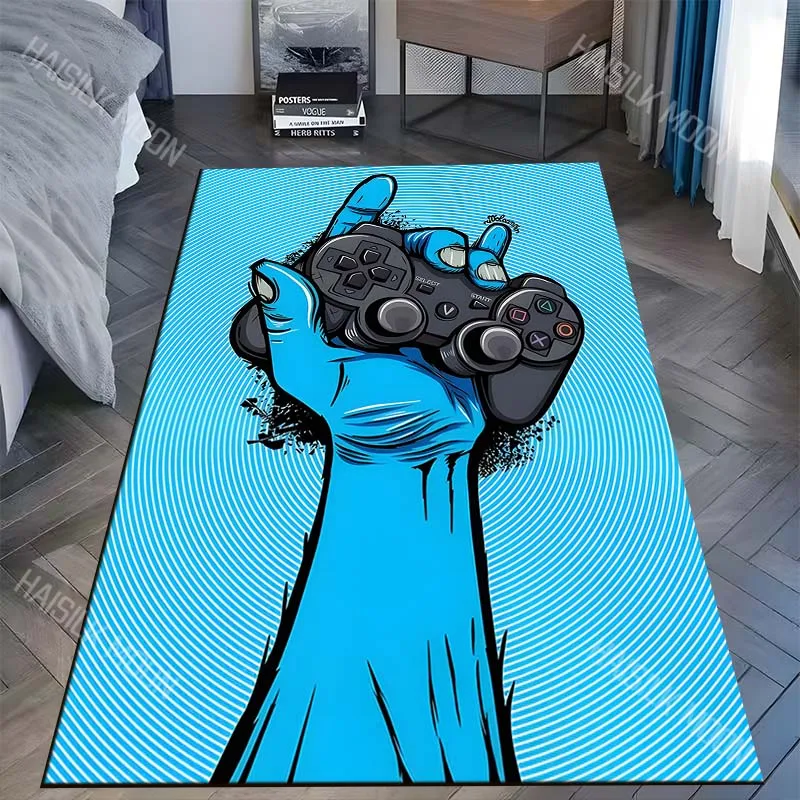 1PC Colorful Melting Game Controller Carpet for Living Room Bedroom Sofa Home Decor Rus Non-slip Floor Mat Luxury Gift