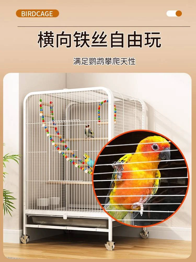 Vogelkäfig für Zuhause, großes Wellensittich, Luxusvilla