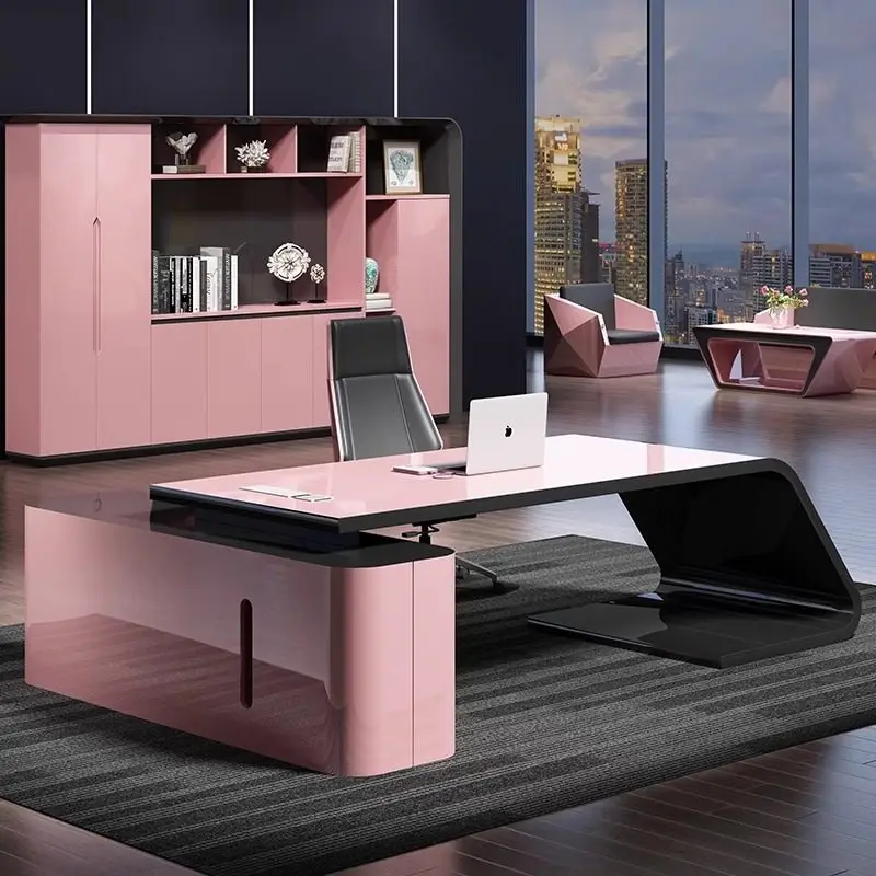 Nordic Luxury Office Desk Storage Executive Minimalist Display Office Desk Computer Decoration Ufficio Commercial Furniture