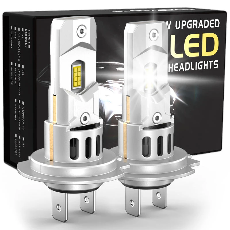 

SEALIGHT 2 шт. X3S H7 светодиодные автомобильные фары 6000LM передние фары автомобиля дальнего ближнего света 6500K светодиодные лампы для фар