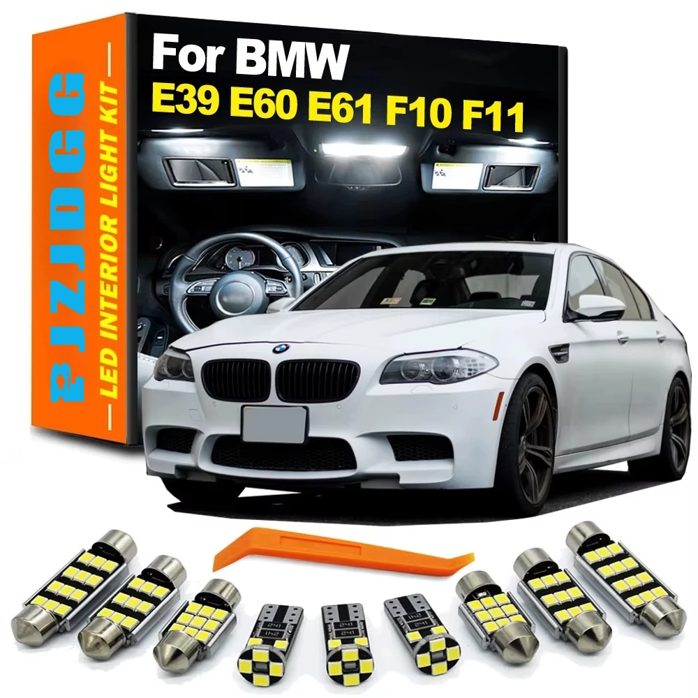 LED Bulb Interior Dome Map Light Kit For BMW 5 Series E39 E60 E61 F10 F11 Sedan Touring 525 528 530 535 1995-2017