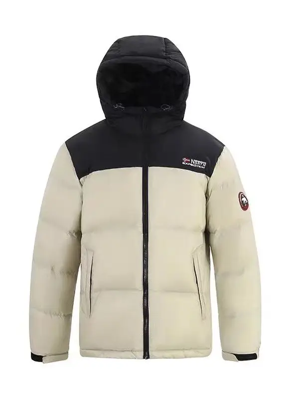 

Скандинавская зимняя уличная куртка-пуховик унисекс с капюшоном, теплая, водонепроницаемая, на молнии, с длинными рукавами, для мужчин и женщин