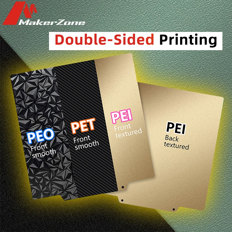 

New Double Side PEO+PEI PET+PEI Spring Steel Sheet PEI Magnetic Build Plate 235*235 Heated Bed 3D Printer Ender 3 Ender5