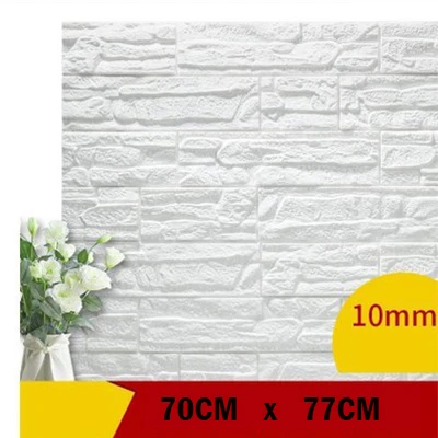 

Thickened 3D Children's Room Waterproof Self-adhesive Wallpaper Living Room 3D Masonry Wall Panels Bedroom Home Decoration 2024