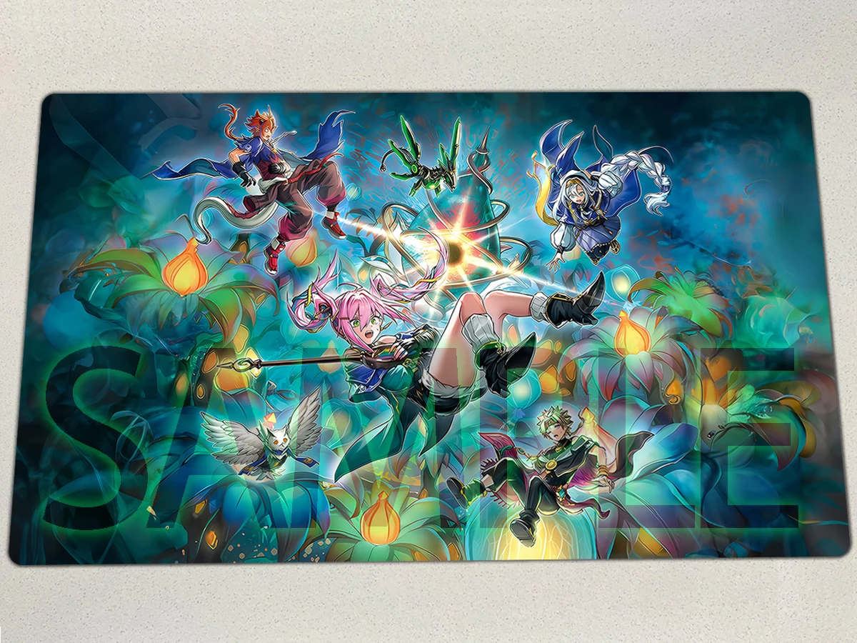 

YuGiOh Playmat Elfnotes: Welcome Home Artmage TCG CCG Mat Board Game Trading Card Game Mat Medius The Pure Mouse Pad Free Bag